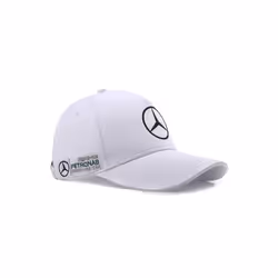 F1 Benz Team Embroidered Baseball Cap Car Cap - White