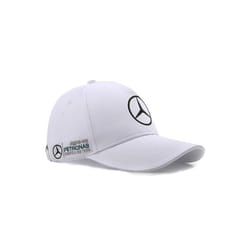 F1 Benz Team Embroidered Baseball Cap Car Cap - White