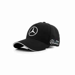 F1 Benz Team Embroidered Baseball Cap Car Cap - black