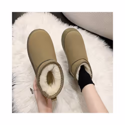 2023 New Classic Thickened Fluff Women's Snow Boots Comfortable Warm Ankle Boots Women Winter Ladies Shoes Chunky Botas Mujer  Costume Sho - 38, Black