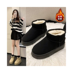 2023 New Classic Thickened Fluff Women's Snow Boots Comfortable Warm Ankle Boots Women Winter Ladies Shoes Chunky Botas Mujer  Costume Sho - 39, Black