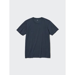 Uniqlo Japan Supima CoTTon Crew Neck T shirT  shorT Sleeve - 69 NAVY/XL