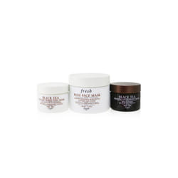 Face Mask Set: 1x Rose Face Mask - 100ml/3.3oz + 1x Black Tea Firming Overnight Mask - 30ml/1oz + 1x Black Tea Instant P