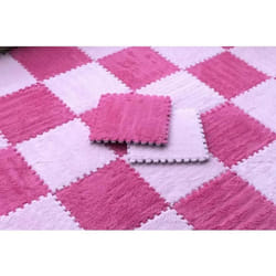 Soft Plush Children's Mat Baby Play Mat Baby Toys Eva Foam Puzzle Carpet In Children's Room Keep Warm Playmat 30*30*1CM - yellow, 10PCS