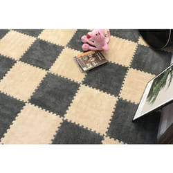 Soft Plush Children's Mat Baby Play Mat Baby Toys Eva Foam Puzzle Carpet In Children's Room Keep Warm Playmat 30*30*1CM - gold, 20PCS