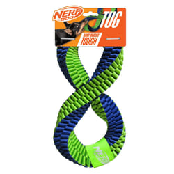 Nerf Dog Square Braided Twisted Infinity Tug Interactive Dog Toy 12in