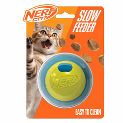 Nerf Cat Puzzle Feeder Ball Interactive Cat Toy That Holds Treats
