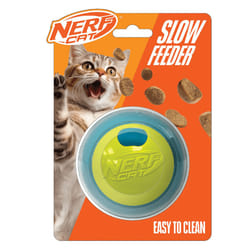 Nerf Cat Puzzle Feeder Ball Interactive Cat Toy That Holds Treats