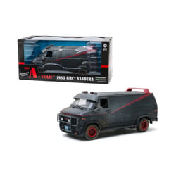 Greenlight 1983 GMC Vandura Black Weathered Version with Bullet Holes \The A-Team\" (1983-1987) TV Series 1/18 Diecast Model Car by Greenlight"