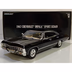 Supernatural Theme 1967 Chevrolet Impala Sport Sedan 1:24 Greenlight 84035