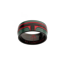 Star Wars 872485-size11 Star Wars Boba Fett Helmet Ring, Black & Green - Size 11