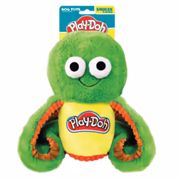 Hasbro Dog Toys Play-Doh Squeak & Crunch Octopus Green