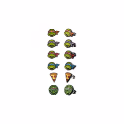 Teenage Mutant Ninja Turtles 883421 Ninja Turtles Icons Earrings Set - 6 Pair