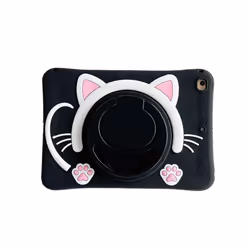 For iPad 10 10th 10.2 9th 8th 7th 2019 2020 2021 Case Kids Stand Cover iPad Mini 6 Air 1 2 9.7 3 10.5 4 5 10 - BlackCat No St ...