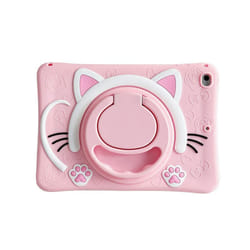 For iPad 10 10th 10.2 9th 8th 7th 2019 2020 2021 Case Kids Stand Cover iPad Mini 6 Air 1 2 9.7 3 10.5 4 5 10.9 - PinkCat No Strap, IPad 7 8th 9th 10.2