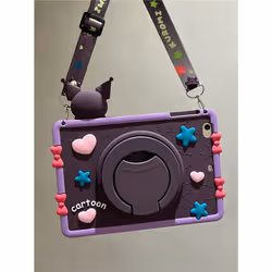 For iPad 10 10th 10.2 9th 8th 7th 2019 2020 2021 Case Kids Stand Cover iPad Mini 6 Air 1 2 9.7 3 10.5 4 5 10.9 - Dark KRM-Str ...