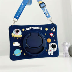 For iPad 10 10th 10.2 9th 8th 7th 2019 2020 2021 Case Kids Stand Cover iPad Mini 6 Air 1 2 9.7 3 10.5 4 5 10.9 - Astronaut-Strap, IPad 5th 6th Gen 9.7