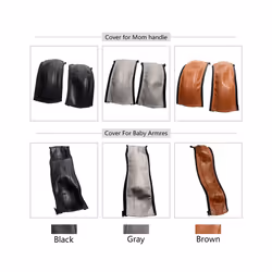 New Stroller Leather Covers For Mamas & Papas Ocarro Pram Handle Sleeve - baby brown