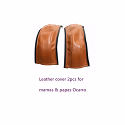 New Stroller Leather Covers For Mamas & Papas Ocarro Pram Handle Sleeve - mom 2pcs brown