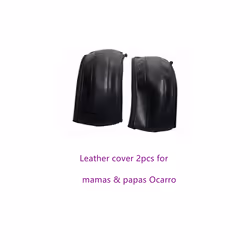 New Stroller Leather Covers For Mamas & Papas Ocarro Pram Handle Sleeve - mom 2pc black