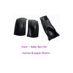 New Stroller Leather Covers For Mamas & Papas Ocarro Pram Handle Sleeve - mom baby 3PCS BLACK