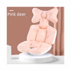 Infant Stroller Pad Comfortable Soft Cotton Cart Mat Whale Blanket Breathable - pink whale