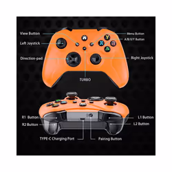 Wireless Controller For Xbox One / Series X / S / Xbox 360 / PC Windows Gamepad - grey