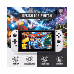 Joy Pad Switch Controller  with Strap  for Nintendo Switch Support Wake-up Function,L/R Switch Joycon Controller with 6-Axi - Right Red