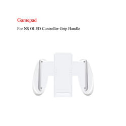 For Nintendo Switch OLED Controller Grip Handle Gamepad Support Bracket Gaming Holder Charging Dock Grip FoSwitch/Switch OLED - White