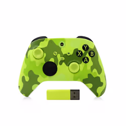 2.4G Wireless Games Handle With Receiver Wireless Gamepad Controller Anti-skid Replacement for XBOX SERIES X/S - Yellow