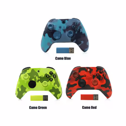 2.4G Wireless Games Handle With Receiver Wireless Gamepad Controller Anti-skid Replacement for XBOX SERIES X/S - Yellow