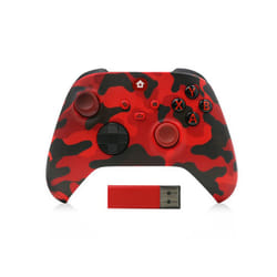 2.4G Wireless Games Handle With Receiver Wireless Gamepad Controller Anti-skid Replacement for XBOX SERIES X/S - Camo Red