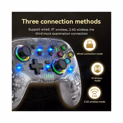 Wireless Controller for Nintendo Switch/Android Six Axis Turbo Function Programmable Keys Switch Gamepad Joystick - S10 Green