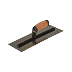 DeWALT 0.5mm FLEX Stainless Steel Curved Trowel, Leather Handle 14in EU 2-987