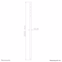 Neomounts FPMA-CP200 Extension pole TV ceiling mount - h 200 cm