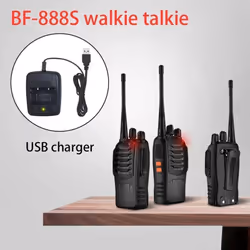 1/2/4 Piece BF-888S Walkie Talkie Radio Two Way Radio Walkie Talkie Set Flashlight 16 Channel Portable Transceiver with Earpiece