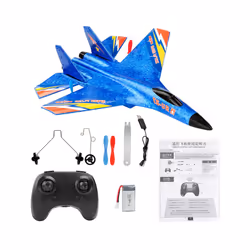 RC Aircraft SU27 Plane 2.4G Radio Control Glider Remote Controlled Fighter - SU27 Blue 1B