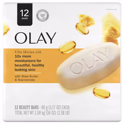 Olay Ultra Moisture with Shea Butter Beauty Bar (Pack of 12)