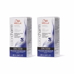 Wella Color Charm Permanent Liquid Color | Wella Permanent Hair Dye - 2Pk 10A Palest Ash Blonde