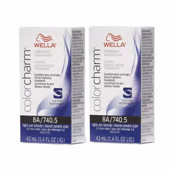 Wella Color Charm Permanent Liquid Color | Wella Permanent Hair Dye - 2Pk 8A Light Ash Blonde