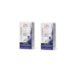Wella Color Charm Permanent Liquid Color | Wella Permanent Hair Dye - 2Pk 7AA Medium Blonde Intense Ash