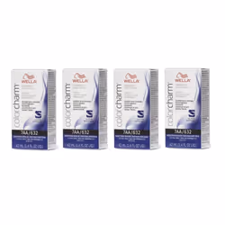 Wella Color Charm Permanent Liquid Color | Wella Permanent Hair Dye - 4Pk 7AA Medium Blonde Intense Ash