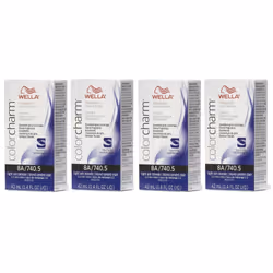 Wella Color Charm Permanent Liquid Color | Wella Permanent Hair Dye - 4Pk 8A Light Ash Blonde