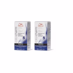 Wella Color Charm Permanent Liquid Color | Wella Permanent Hair Dye - 2Pk 7A Medium Smokey Ash Blonde