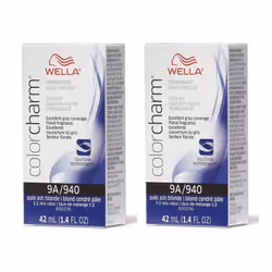 Wella Color Charm Permanent Liquid Color | Wella Permanent Hair Dye - 2Pk 9A Pale Ash Blonde