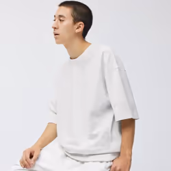 Gu By Uniqlo Sweatshirt  Short Sleeve - 09 BLACK/XXL