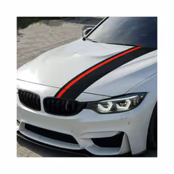 Car Racing Stripes 5D Carbon Fiber Car Rally Racing Stripes Front Hood