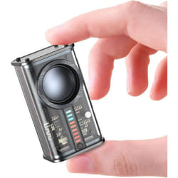 Portable Bluetooth Speaker with Lights, Transparent Wireless Mini Bluetooth Speaker with TWS, Perfect Small Speaker HD Sound and Bass
