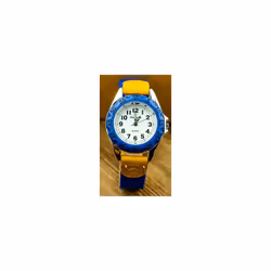 Boys Girls Quartz Watch Kids Childrens Fabric Strap Student Wristwatch - digital black white 4