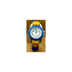 Boys Girls Quartz Watch Kids Childrens Fabric Strap Student Wristwatch - digital black white 4